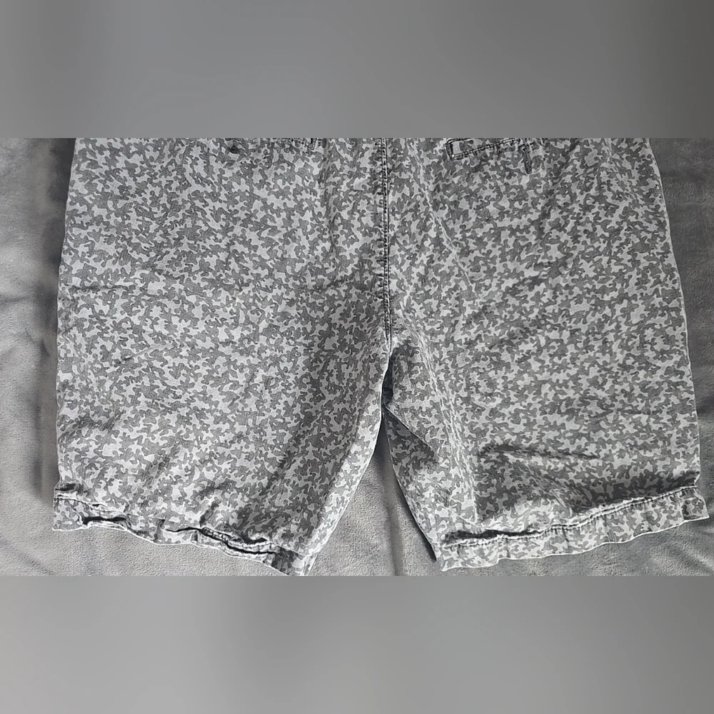 Slate & Stone Shorts Mens 34 Light & Dark Grays Chino Denim Botanical Men's